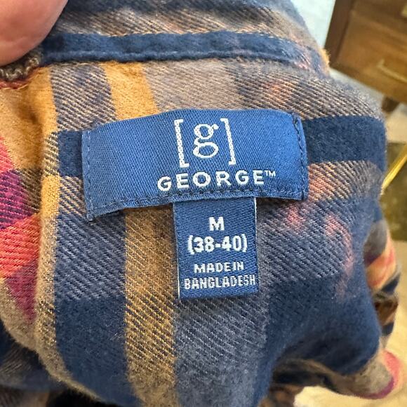 Pink Floyd Plaid Flannel Shirt MEDIUM Oversize Unique Dark Side of the Moon - Picture 5 of 6